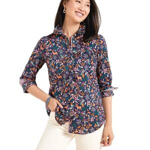 Tablots Woodland Ditsy Cotton Button Down Shirt‎ Size Large